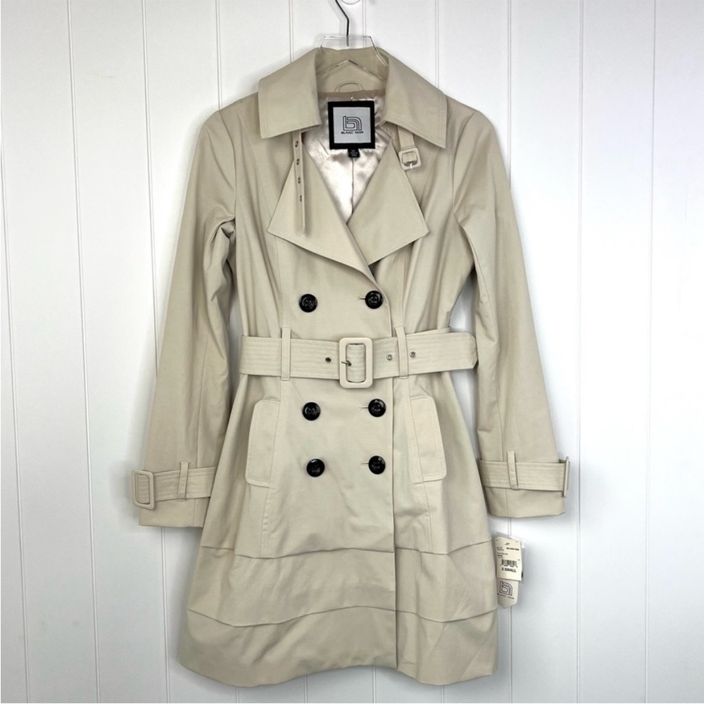 Blanc Noir NWT belted trench coat XS